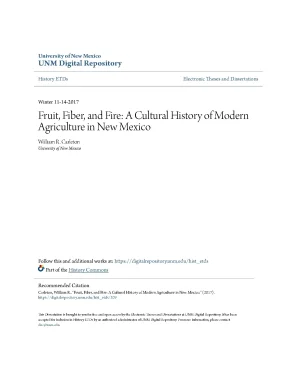 Lịch sử văn hóa của nông nghiệp hiện đại ở New Mexico