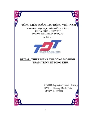 Thiết Kế Mô Hình Trạm Trộn Bê Tông Khô Hiện Đại