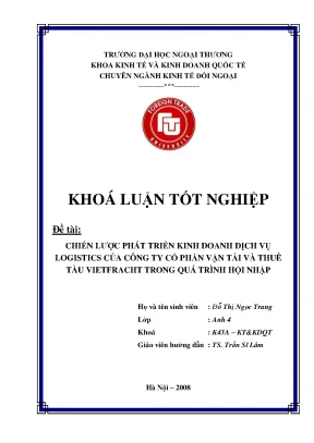 Chiến Lược Phát Triển Dịch Vụ Logistics Của Vietfracht