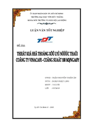 Thiết Kế Hệ Thống Xử Lý Nước Thải Công Ty Vinacafe