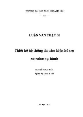 Thiết Kế Hệ Thống Đa Cảm Biến Cho Xe Robot Tự Hành
