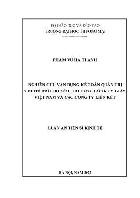 Nghiên cứu Kế toán Quản trị Chi phí Môi trường tại Tổng