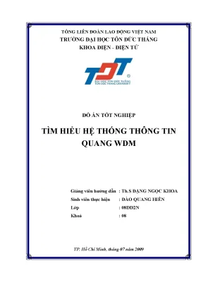 Khám Phá Hệ Thống Thông Tin Quang WDM
