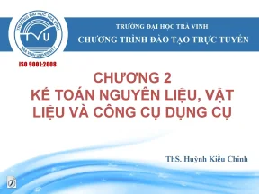 Kế Toán Tài Chính 1: Chương 2 - Nguyên Liệu và Công Cụ