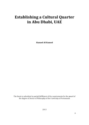 Luận án Tiến sĩ về Khu Văn Hóa tại Abu Dhabi, UAE