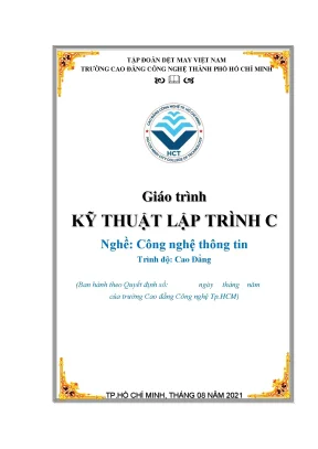 Giáo Trình Kỹ Thuật Lập Trình Ngành Công Nghệ Thông Tin 2021