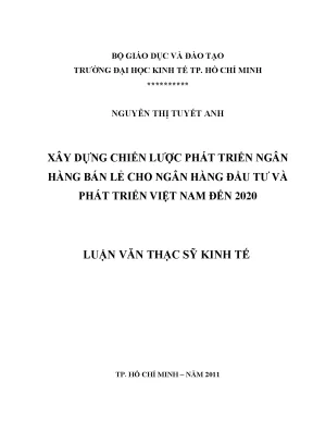 Chiến lược phát triển ngân hàng bán lẻ BIDV 2020