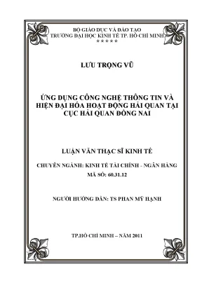 Cải cách hải quan Đồng Nai qua công nghệ thông tin