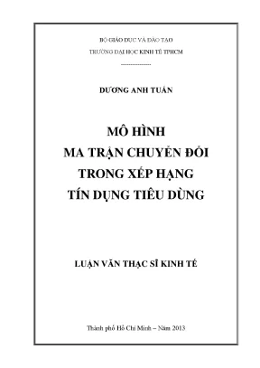 Mô hình ma trận chuyển đổi trong xếp hạng tín dụng