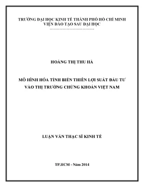 Mô hình hóa lợi suất đầu tư chứng khoán Việt Nam