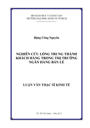 Nghiên cứu lòng trung thành khách hàng ngân hàng bán lẻ