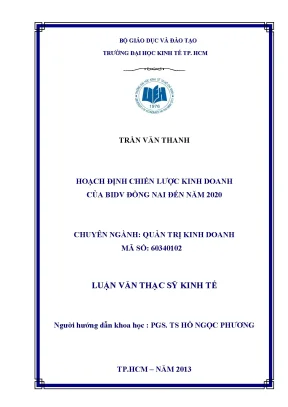 Chiến lược kinh doanh BIDV Đồng Nai đến 2020