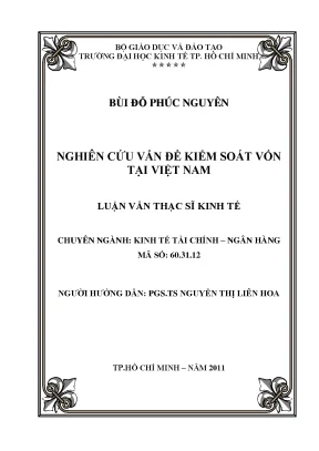 Kiểm soát vốn tại Việt Nam: Thách thức và Giải pháp