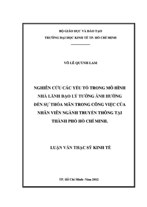 Yếu tố lãnh đạo lý tưởng và sự thỏa mãn công việc