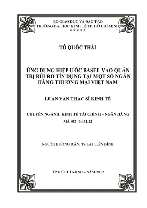 Ứng dụng Basel vào quản trị rủi ro tín dụng ngân hàng