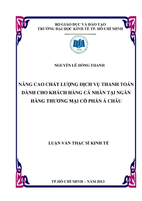 Nâng cao chất lượng dịch vụ thanh toán ngân hàng cá nhân