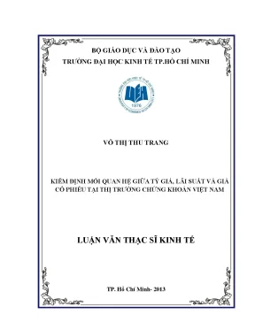 Kiểm định mối quan hệ lãi suất và giá cổ phiếu