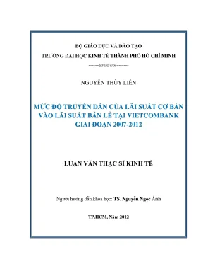 Mức độ truyền dẫn lãi suất cơ bản vào lãi suất bán lẻ