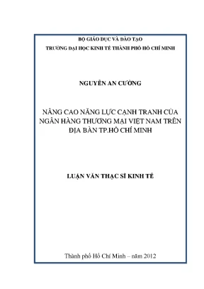 Nâng cao năng lực cạnh tranh ngân hàng thương mại tại TP.HCM