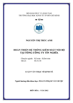 Hoàn thiện quản lý dư nợ tín dụng tại Vietcombank