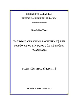 Tác động chính sách tiền tệ đến tín dụng ngân hàng