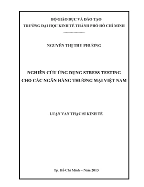 Stress Testing cho Ngân Hàng Thương Mại Việt Nam