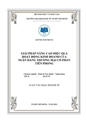 Giải pháp nâng cao hiệu quả kinh doanh ngân hàng Tiên Phong