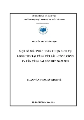 Giải pháp hoàn thiện dịch vụ logistics tại Cảng Cát Lái