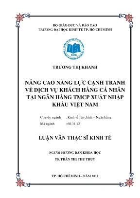 Nâng cao năng lực cạnh tranh dịch vụ khách hàng ngân hàng