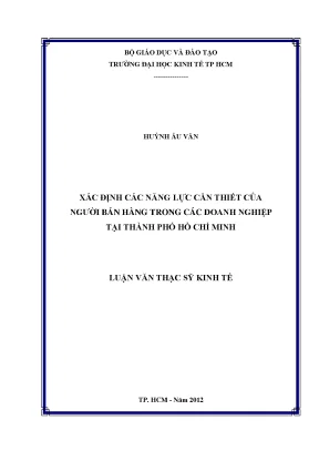 Năng lực cần thiết của người bán hàng tại TP. HCM