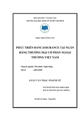 Phát triển Bancassurance tại Vietcombank hiệu quả