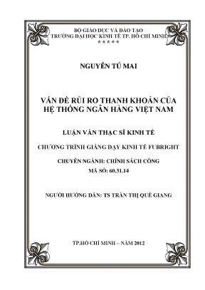 Rủi ro thanh khoản ngân hàng Việt Nam: Thực trạng và
