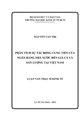 Tác động cung tiền ngân hàng đến giá cả Việt Nam