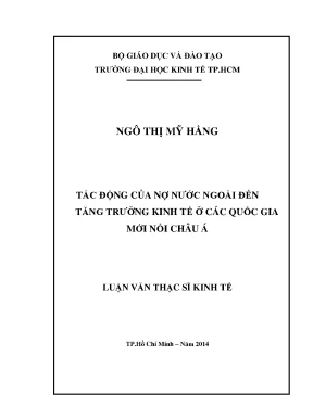 Tác động nợ nước ngoài đến tăng trưởng kinh tế châu Á