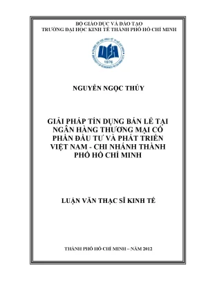 Giải pháp tín dụng bán lẻ tại BIDV chi nhánh TP.HCM