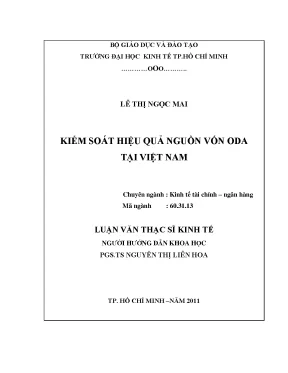 Kiểm soát hiệu quả nguồn vốn ODA tại Việt Nam