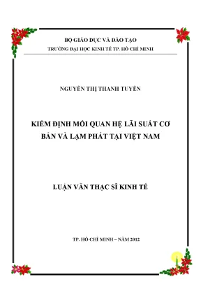Kiểm định mối quan hệ lãi suất và lạm phát tại Việt Nam