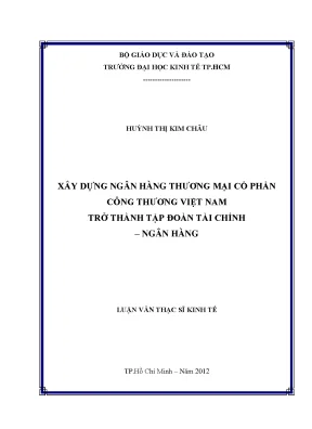 Xây dựng ngân hàng công thương thành tập đoàn tài chính