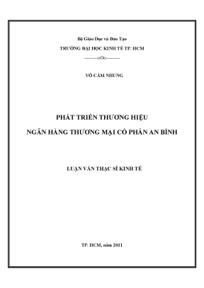 Phát triển thương hiệu ngân hàng An Bình