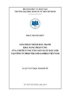 Giải pháp nâng cao khả năng phản ứng chuỗi cung ứng P&G