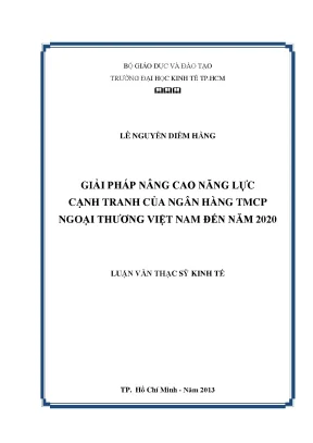 Giải pháp nâng cao năng lực cạnh tranh Vietcombank 2020