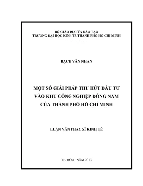 Giải pháp thu hút đầu tư vào KCN Đông Nam TP.HCM
