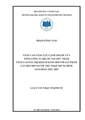 Nâng cao năng lực cạnh tranh cho căn hộ trung bình
