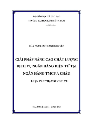 Nâng cao chất lượng dịch vụ ngân hàng điện tử ACB