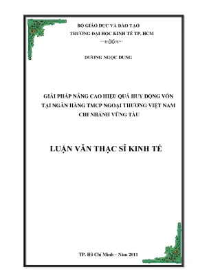 Giải pháp nâng cao hiệu quả ngân hàng Vũng Tàu