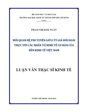 Mối quan hệ phi tuyến giữa tỷ giá hối đoái và kinh tế
