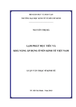 Lạm phát mục tiêu và áp dụng tại nền kinh tế Việt Nam