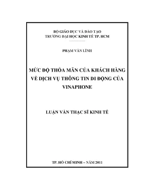 Mức độ thỏa mãn khách hàng với dịch vụ Vinaphone