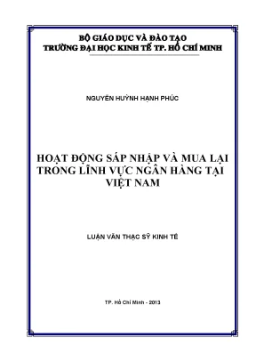 Hoạt động sáp nhập và mua lại ngân hàng tại Việt Nam