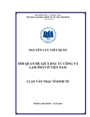 Mối quan hệ giữa đầu tư công và lạm phát ở Việt Nam